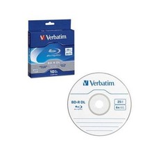 Verbatim 97335 Blu-ray BD-R DL 50GB 6x 10 Pack Spindle