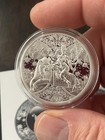 2023 DURGA / GODDESS / LION / INDIA - 1 OZ .999 PURE SILVER COIN WITH COA — photo 1