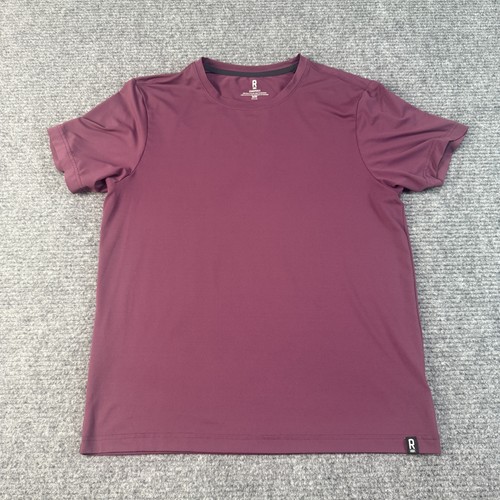 Rhone Essentials Shirt Mens Medium Purple Athletic Performance Tee Lightweight
