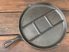 Griswold. Cast Iron #665 Divided Breakfast Skillet