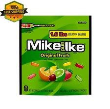 Mike and Ike Original Fruits Chewy Candy   28.8 oz Stand-Up Bag, 1 Count