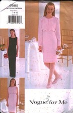 9885 Vogue Vintage SEWING Pattern 1990s Girls Flower Girl Dress Jacket 7 8 OOP