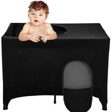 Crib Blackout Cover for Pack and Play,Breathable Blackout Tent for Travel Cri...