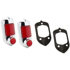 Led Tail Light Assembly W Mounting Pads Pair Fits 1951-52 Chevy Car