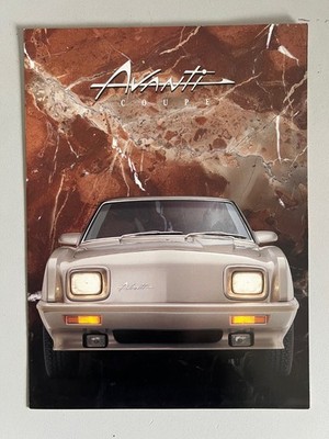 Automobil Falt Prospekt Studebaker Avanti Coupe, sehr selten 1989