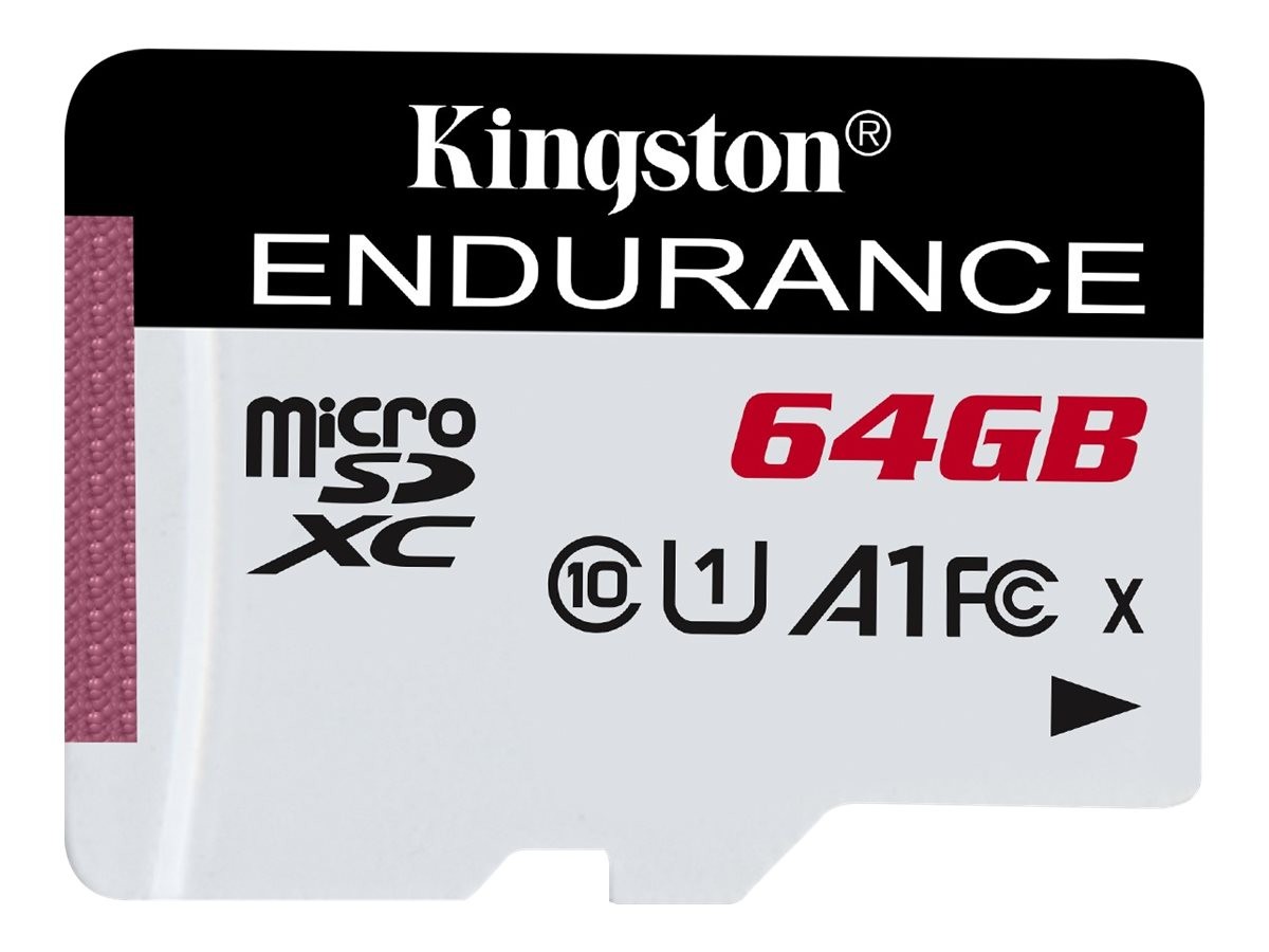 Kingston High Endurance 64 GB MicroSD Classe 10 UHS-I 95 MB/s 30 MB/s SDCE/64GB