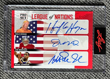 2022 Pro Set Hulk Hogan Joe Montana Magic Johnson League of Nations Auto - SSP