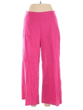 H By Halston Women Pink Linen Pants L