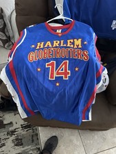 Harlem Globetrotters Handles #14 Basketball Jersey Blue Red Yellow White