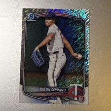 2025 Bowman Chrome Teilon Serrano Shimmer Refractor 1st Prospect #BCP-188 Twins