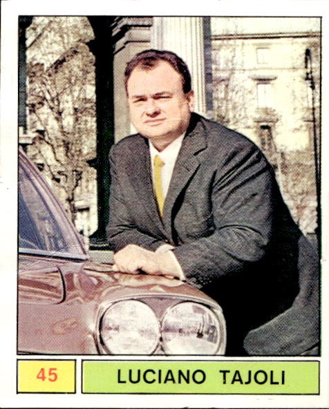 Figurina Cantanti Panini 1969 Rec. # 45 Luciano Tajoli