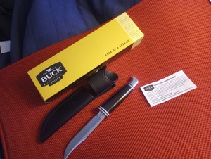 Buck Knife Woodsman Black Phenolic Fixed Handle S30v Blade Limited 216 Made New