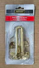 NEW Defiant 508 028 Door Security Guard Bright Brass Swing Bar Latch Free Ship