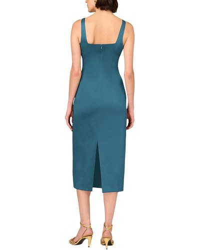 Aidan Mattox Solid Midi Dress Women's