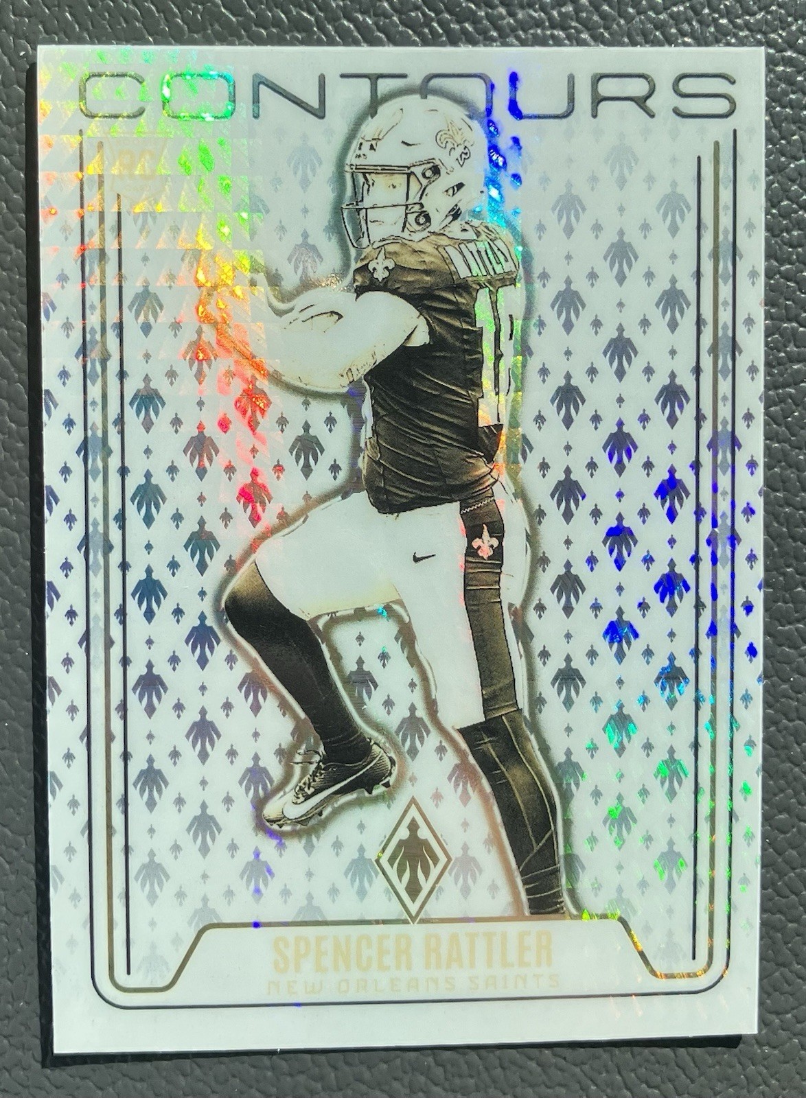 2024 Panini Phoenix Spencer Rattler Contours Silver Hyper Refractor (RC)