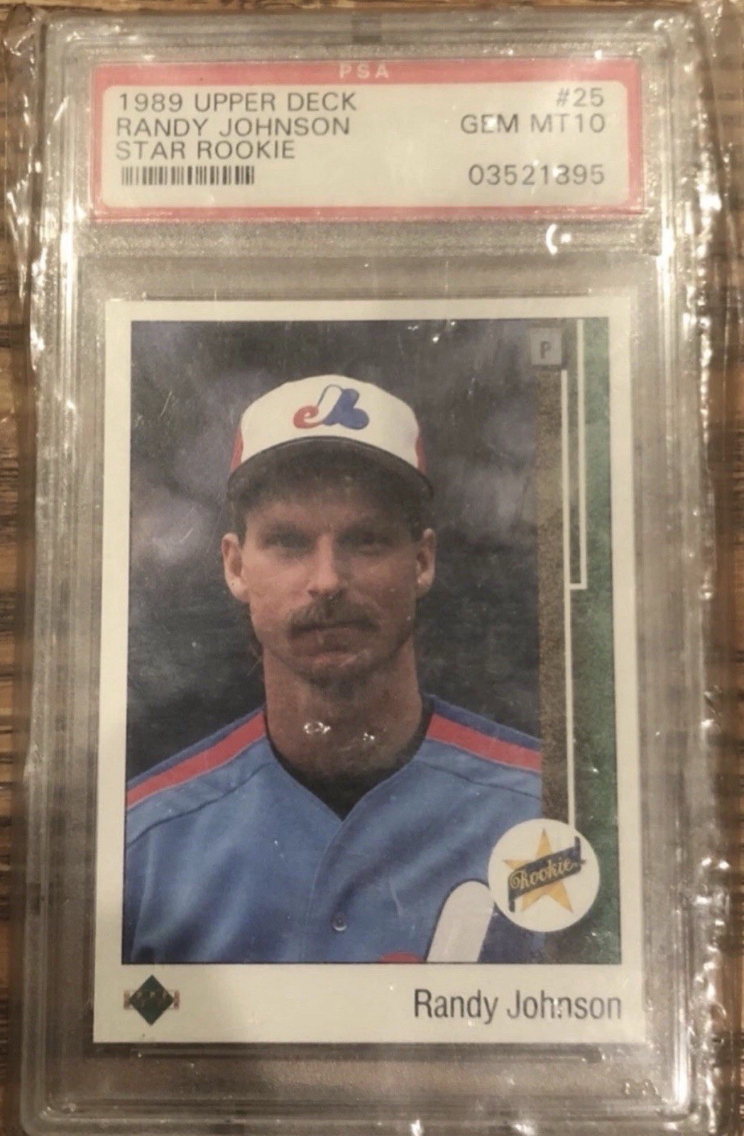 1989 Randy Johnson Rookie Card PSA 10 With Error