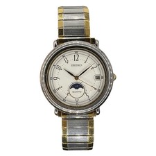 Men  s Vintage Seiko Moonphase 34mm Watch Reference 6F22-6060