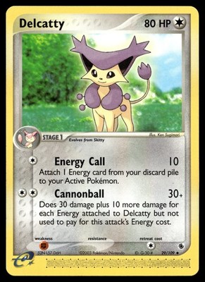 Delcatty Pokemon Ruby and Sapphire 29/109 (LP)