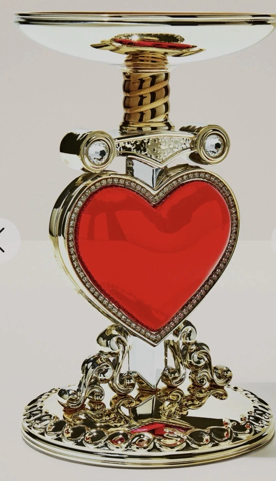 Bath and Body Works Disney VILLIANS Evil Queen Heart Pedestal Candle Holder - Image 2 of 2