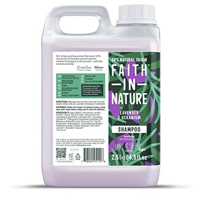 Faith In Nature Natural Lavender & Geranium Shampoo, ausgleichend für normales Haar &