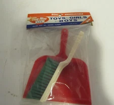 Vintage Tim Mee Toys DUST PAN & HAND BROOM Grocery Store Checkout Toy 29 Cents