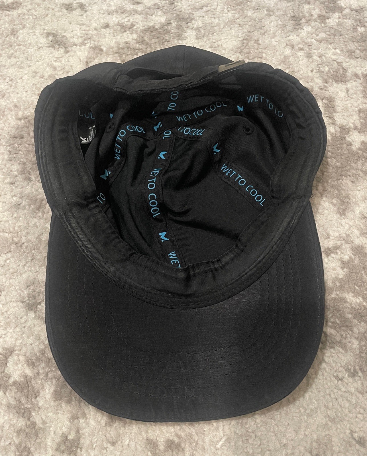 Mission cooling performance Solid Black Hat Socce… - image 5