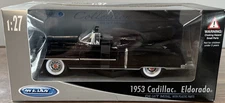 1953 Cadillac Eldorado 1/27 Collection Black Convertible New  Die-Cast Welly