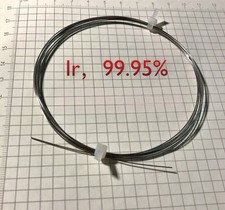 99.95 Pure Iridium Wire Ir Diameter 0.5mm Length 10mm