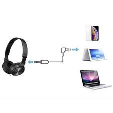 Universal Headsets Cord for WH1000XM3 1000XM4 Headphones Gold Plated Connectors
