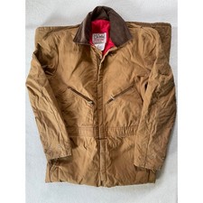 Walls Mens Large Tall Coveralls Brown Blizzard-Pruf Insulated Duck Canvas USA
