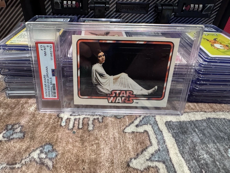 Star Wars General Mills 1978 PSA Lote de 4 - 1, 9, 13, 17 de 18 - Princesa Leia + Foto 2 de 4