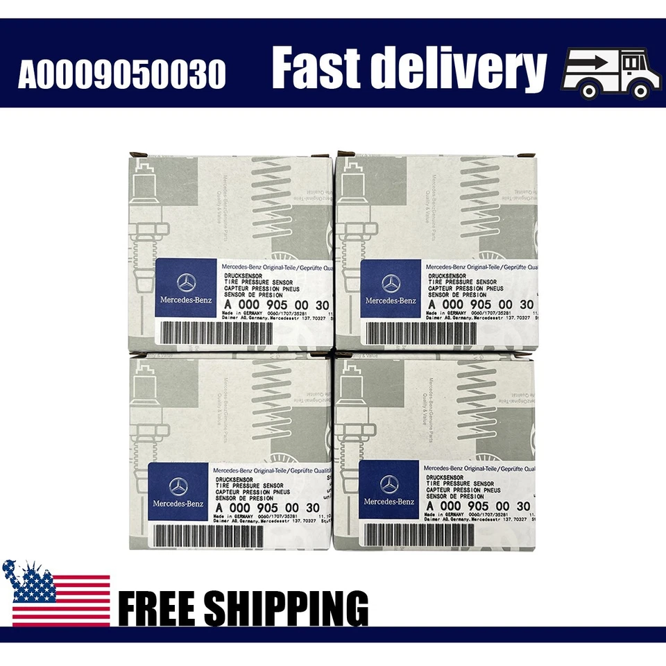 4Pcs A0009050030 OEM ORIGINAL MERCEDES TIRE PRESSURE MONITORING SENSORS TPMS - Image 3 of 4