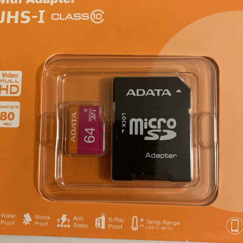 ADATA Premier micro SDHC/SDXC UHS-I U1 Class Memory Card with Adapter 64GB UHS-I - Image 3 of 4