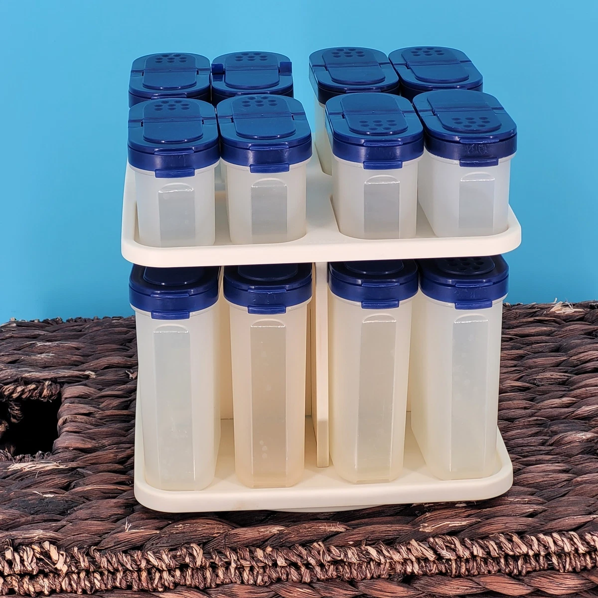 vintage TUPPERWARE スパイスストッカー 2セット Tupperware Spice Jars and Racks for sale | eBay