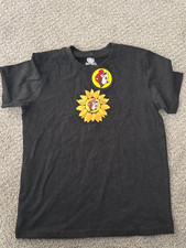 NWT Buc-ee s Black Sunflower Enjoy the Little Things T-Shirt Youth Medium Y-M