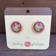 Lindsay Phillips Shoe Snaps FROGS BEJEWELED P...
