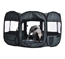 Amazon Basics Foldable Octagonal Indoor and Outdoor Portable Soft Dog Pen
