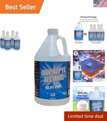 Pure Isopropyl Alcohol IPA 99.9% Concentrated Cleaning Disinfectant 432oz