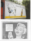 reproduction adverts on postcards featuring Marilyn Monroe (3)