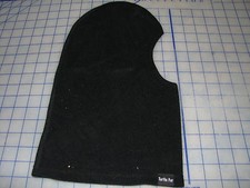  adult balaclava hoodie top cover cap face mask black sports light weight fleece