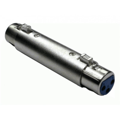 XLR Buchse zu Buchse 3-Pin Kupplung Audio Mikrofon Adapter Stecker Konverter