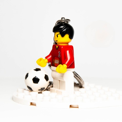 LEGO Minifigure Portachiavi - Calciatore con Pallone (3946) 2002 soc086 soc061 - Foto 6 di 6
