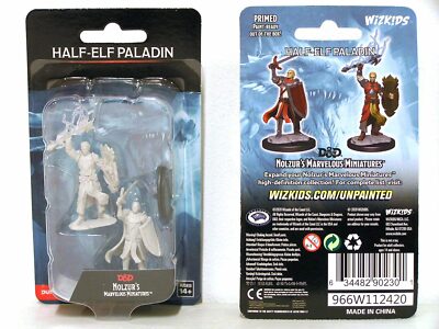 WZK90230 - D&D Nolzur's Marvelous - Unpainted Miniatures - Half-Elf Paladin Male