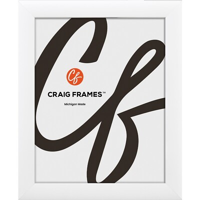 White Picture Frame 1''   Contemporary Style   Wall Display   Choose Your Size