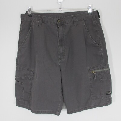 Wrangler Five Star Men's Cargo Shorts 36 Gray