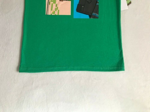 Mojang Jungen grünes kurzärmliges Minecraft Boxed-In T-Shirt Gr. XL (14-16) NEU - Bild 7 von 10