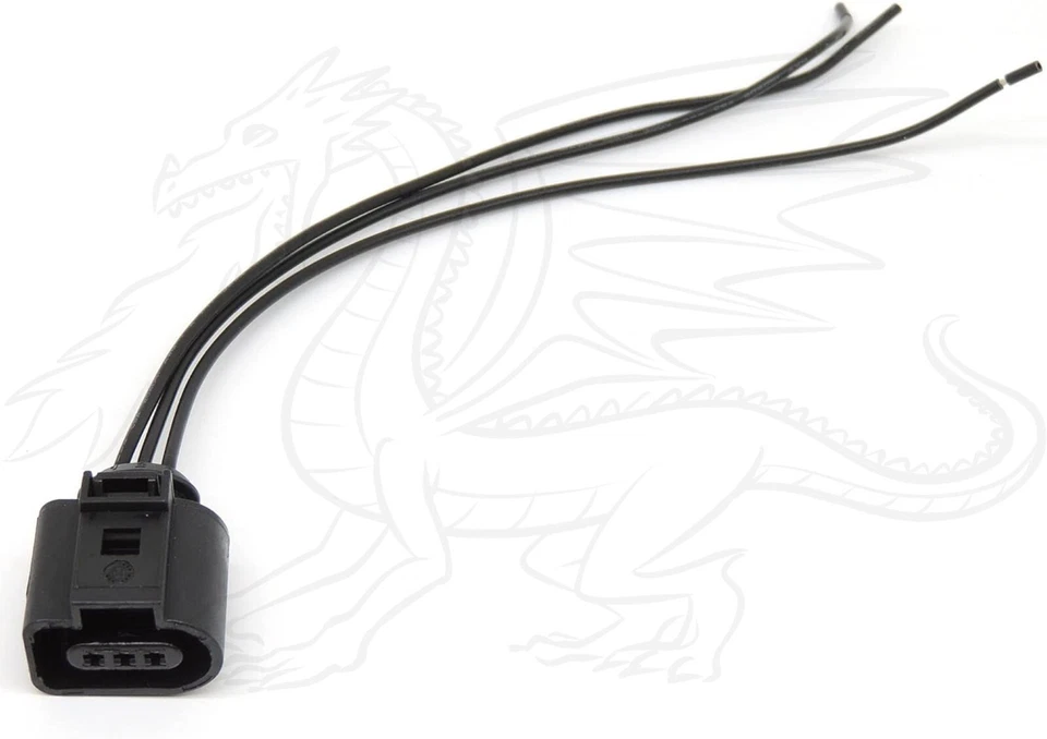 3 Pin Oil Level Sensor Connector Plug Wired Socket Repair 3D0973703 For VW Audi - Image 4 of 4