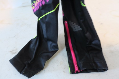 Louis Garneau Women's Course Elite 2 Bib Tights Black/Yellow/Pink XL - Picture 3 of 9