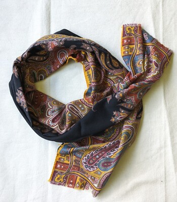 スカーフ Etro Shawl Etro Milano V. Spartaco Wool &Silk Scarf Shawl | eBay