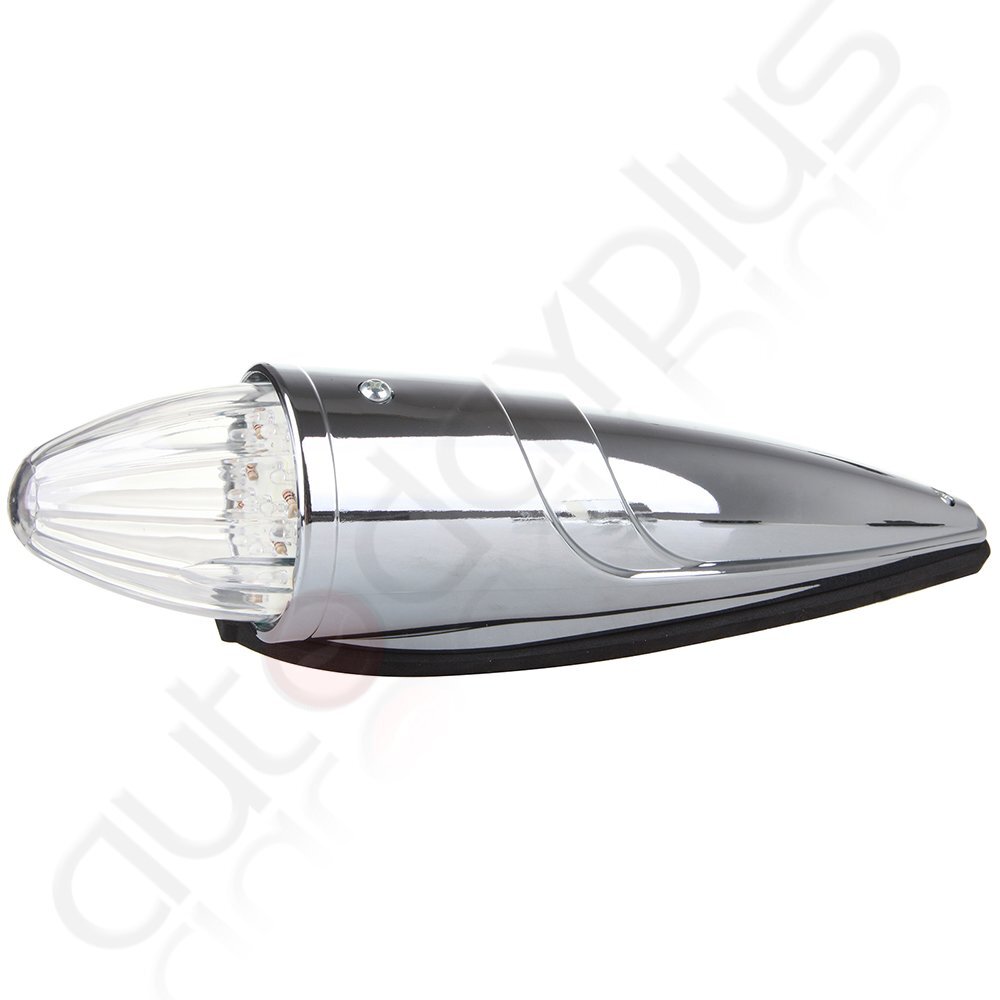 Fit Peterbilt 579 567 2pcs 39Cm Torpedo Clear Lens Amber LED